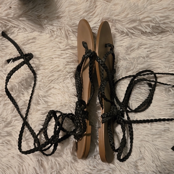 Colin Stuart Gladiator tie sandals, black - Picture 3 of 4